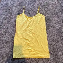 Wishful Park Yellow Spaghetti Strap Tank Top Small