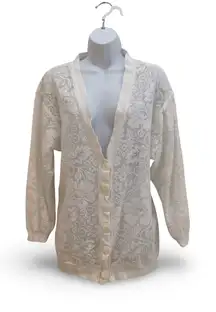 Vintage Mirrors Crocheted Cardigan