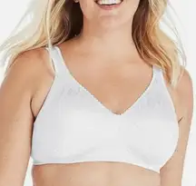 Playtex Size 38D Lift and Support 18 Hour White Floral Minimizer Bra 4745