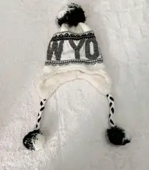 New York Soft Winter Hat White Black