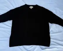 Philosophy Black Cable Knit Sweater