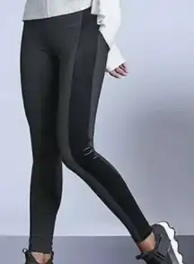 Athleta Metro Velvet Tux Tight in black