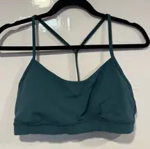 Teal Strappy Lululemon Flow Y Bra