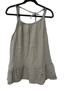 Xhilaration Large Sage Green Cotton Gauze Summer Cover Up Sleeveless Tank Top