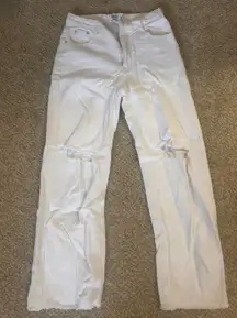 white jeans