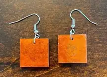 Square acrylic earrings
