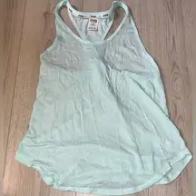 PINK Victoria's Secret Mint Green Racerback Tank Top sleeveless shirt