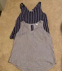 Set of two Blue/white striped Old Navy tank szM