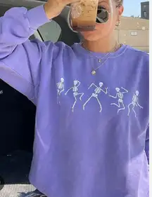 Purple Skeleton Sweatshirt