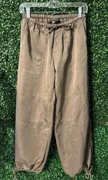 Tiger Mist Brown Cargo Balloon Pants Sz XS