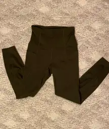 Dark Green High Waisted Leggings