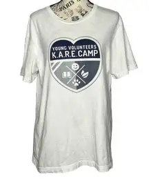 Bella Canvas LARGE St. Louis Young Volunteers K.A.R.E. Camp Heart Icon Word Tee