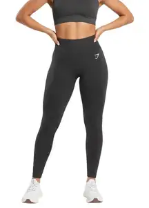 Gymshark Vital Leggings Seamless High Rise Leggings Womens M Gray Athleisure