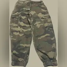 Forever 21 Green and Brown Track Joggers Relaxed Fit