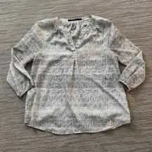 Grey and White Spotted Blouse