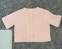 Aerie Short Sleeve Cardigan