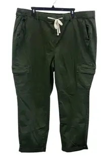Torrid army green cargo Gorpcore Streetwear pants 4X tall 48” waist #722