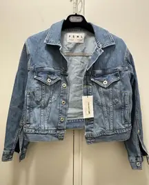 NWT Proenza Schouler White Label Shrunken Denim Jacket large