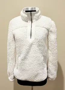 Abercrombie&Fitch soft Sherpa half zipper  size XS