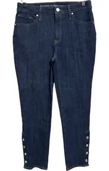 Chicos Women’s So Slimming‎ Dark Wash Girlfriend Slim Leg Ankle Jean Pant 0.5 6