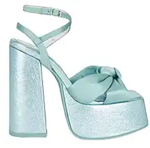 REVOLVE- Jeffrey Campbell Seventies Platform Sandal in Blue size 9.5