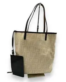 Fendi Zucca. Tote with Pouch