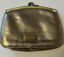 Fossil gold credit card wallet