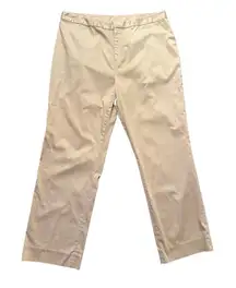 Lauren Ralph Lauren chino cropped flat front pant size 16W