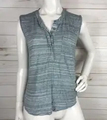 Madewell Button Front Pocket Tank Top