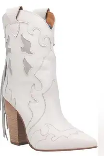 Dingo Lady's Night Womens Boots White Size 10