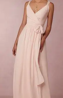 BHLDN Ceremony Joanna August wrap cadence pink chiffon S