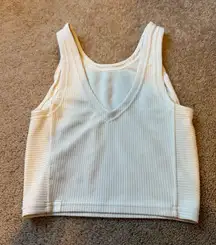 Lululemon Ribbed Softstreme Cropped Tank, sz 0