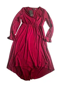 Kojooin Maternity burgundy midi dress size M