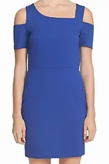 1. State Dress Womens 8 Blue Sheath Cut Out‎ Cold Shoulder Party $109 New