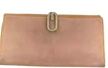 Gucci Vintage Pink Suede Leather Wallet