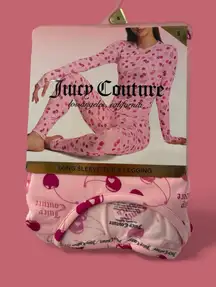 Juicy Couture Cherry Print Pink Lounge Set Women’s Size S NWT