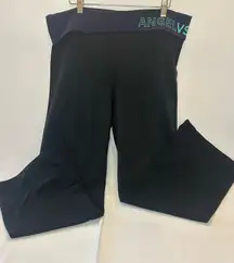Victoria’s Secret Angels Black& Blue Flare Fold Over Pants Extra Large Short