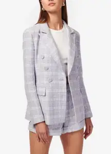 NWT CAMI NYC Casey shorts and Bruna tweed blazer set