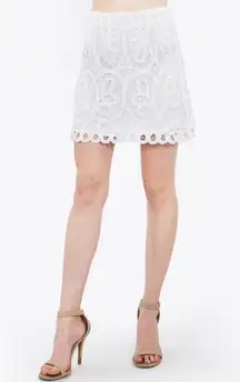 NWT Sugar+Lips white Battenberg lace Amaris skirt‎