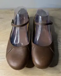 Merrell Ember Bluff Strap Ballet Flat Brown Ankle Strap Comfort Shoes Womens 10