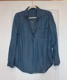 Light Blue Denim Blouse