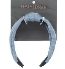 Hairitage by Mindy Sweater Headband Slate Blue