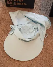 Light Blue Sun Hat with Neck Shield