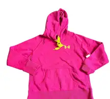 Under Armour Fuchsia Hoodie with Neon Logo