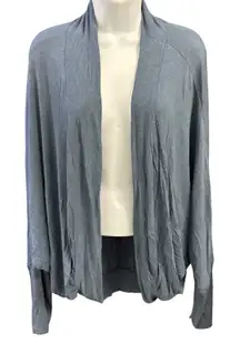 Prana Open Front Cardigan Draped Lightweight Blue Comfy Cozy Size L‎