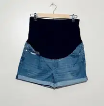 SALE! Time and Tru Maternity Full Panel Shorts Size M (8-10) EUC