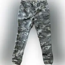 Seven7 Gray Camo Utility Jeans size 12