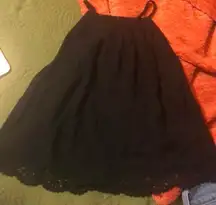 Black Crop Top Flowy 