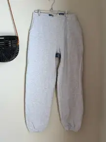 Samaria Leah Denim Lace Up Grey Sweatpants , Size XL