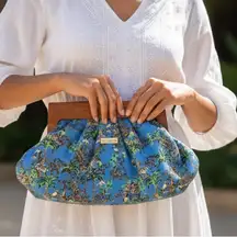 NEW Lilly Pulitzer Tropical Blue Clutch